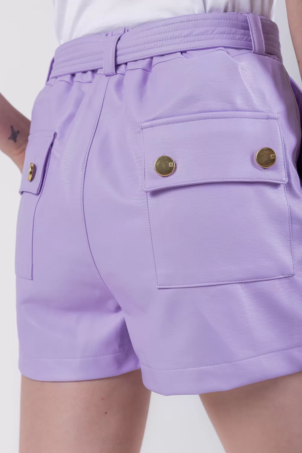 Hidrogênio - SHORTS SKIRT WITH LIQUE BELT - 19722027 Hidrogênio - SHORTS SKIRT WITH LIQUE BELT - 19722027