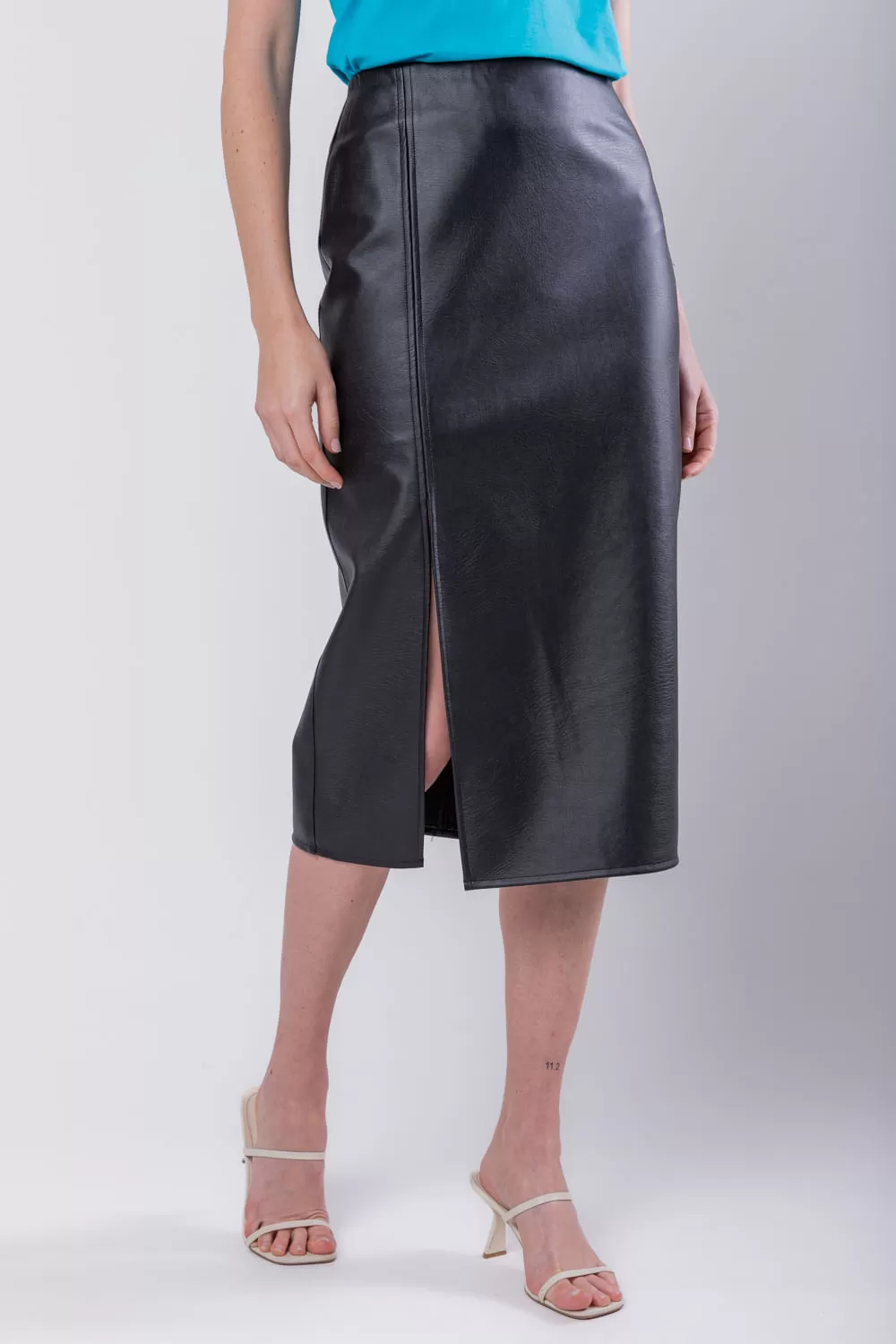 Hidrogênio - SKIRT WITH SPLIT BLACK - 19738001 Hidrogênio - SKIRT WITH SPLIT BLACK - 19738001