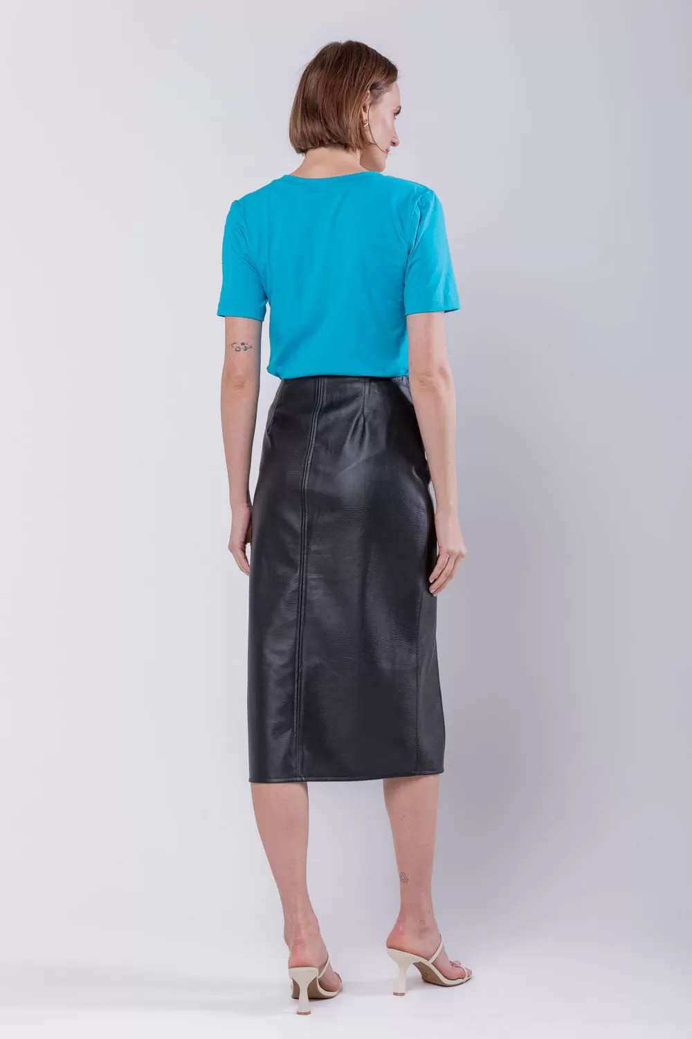 Hidrogênio - SKIRT WITH SPLIT BLACK - 19738001 Hidrogênio - SKIRT WITH SPLIT BLACK - 19738001