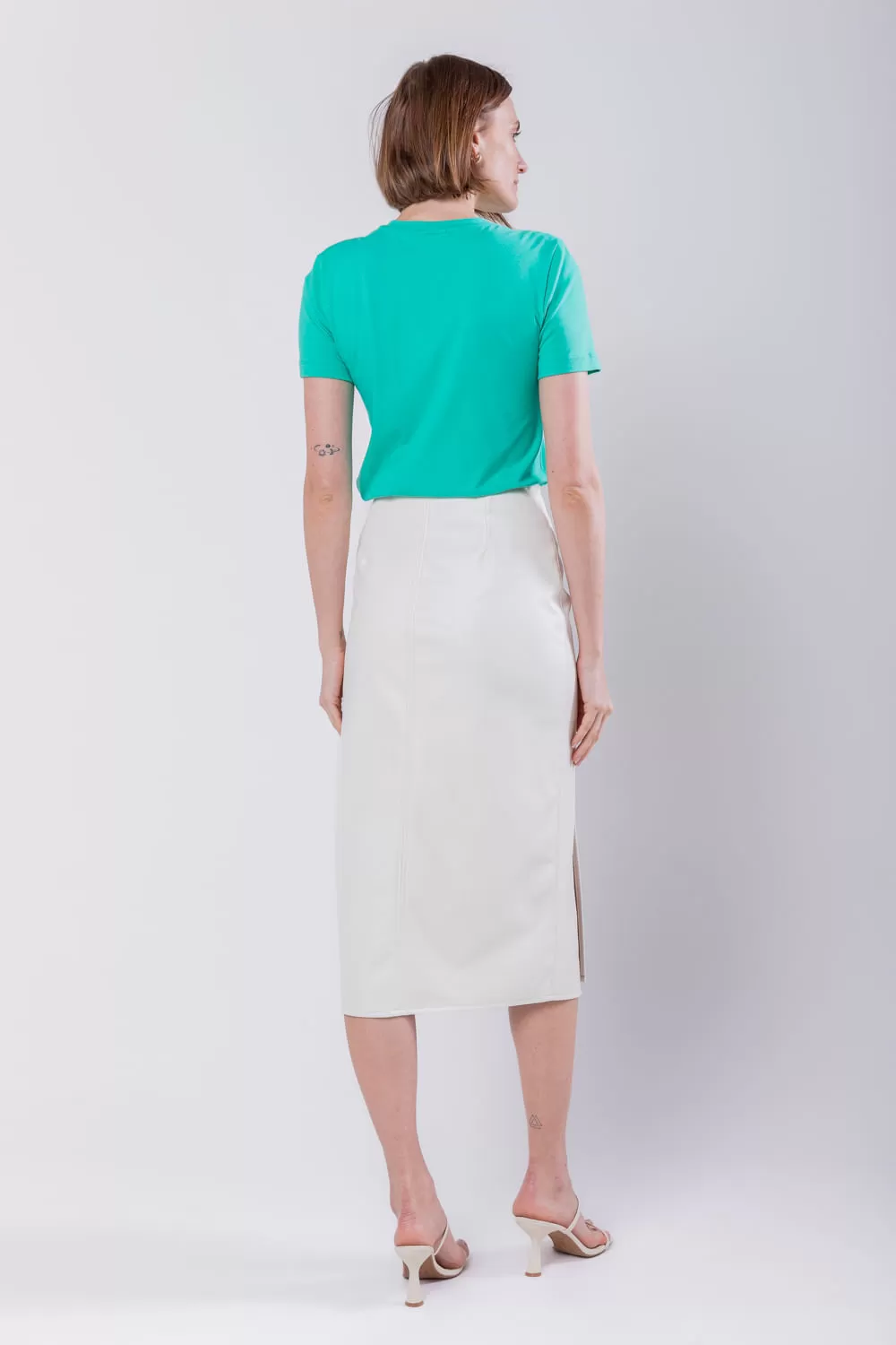 Hidrogênio - SKIRT WITH SPLIT OFF WHITE - 19738018 Hidrogênio - SKIRT WITH SPLIT OFF WHITE - 19738018