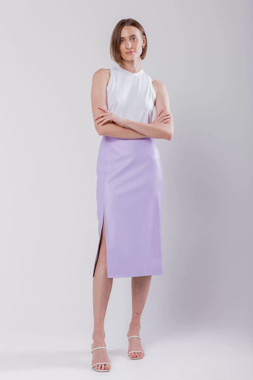 Hidrogênio - SKIRT WITH PURPLE SLIP - 19738027 Hidrogênio - SKIRT WITH PURPLE SLIP - 19738027