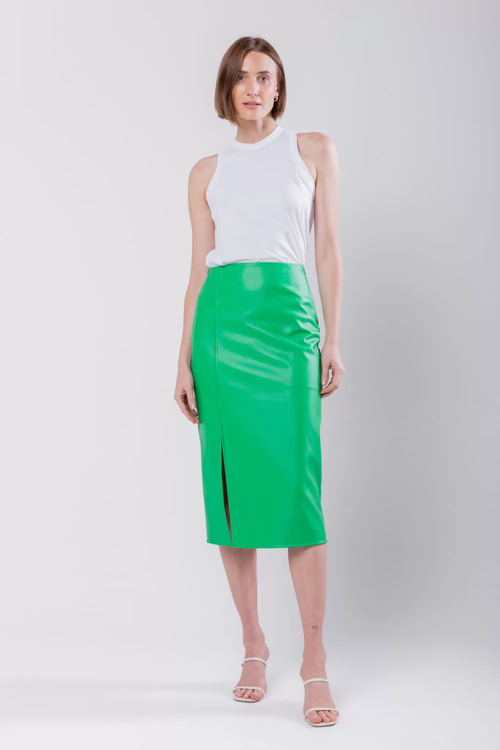 Hidrogênio - HILLS GREEN SLIT SKIRT - 19738500 Hidrogênio - HILLS GREEN SLIT SKIRT - 19738500