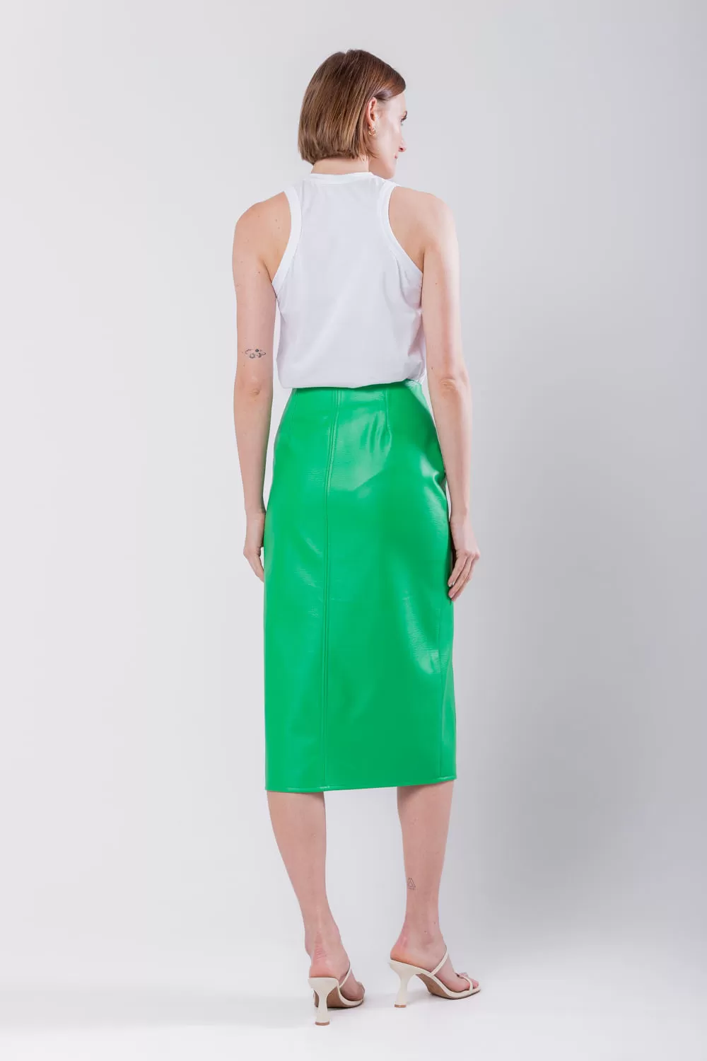 Hidrogênio - HILLS GREEN SLIT SKIRT - 19738500 Hidrogênio - HILLS GREEN SLIT SKIRT - 19738500
