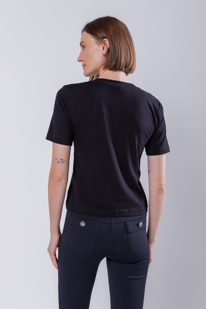 Hidrogênio - BASIC BLACK KNIT BLOUSE - 19734001 Hidrogênio - BASIC BLACK KNIT BLOUSE - 19734001