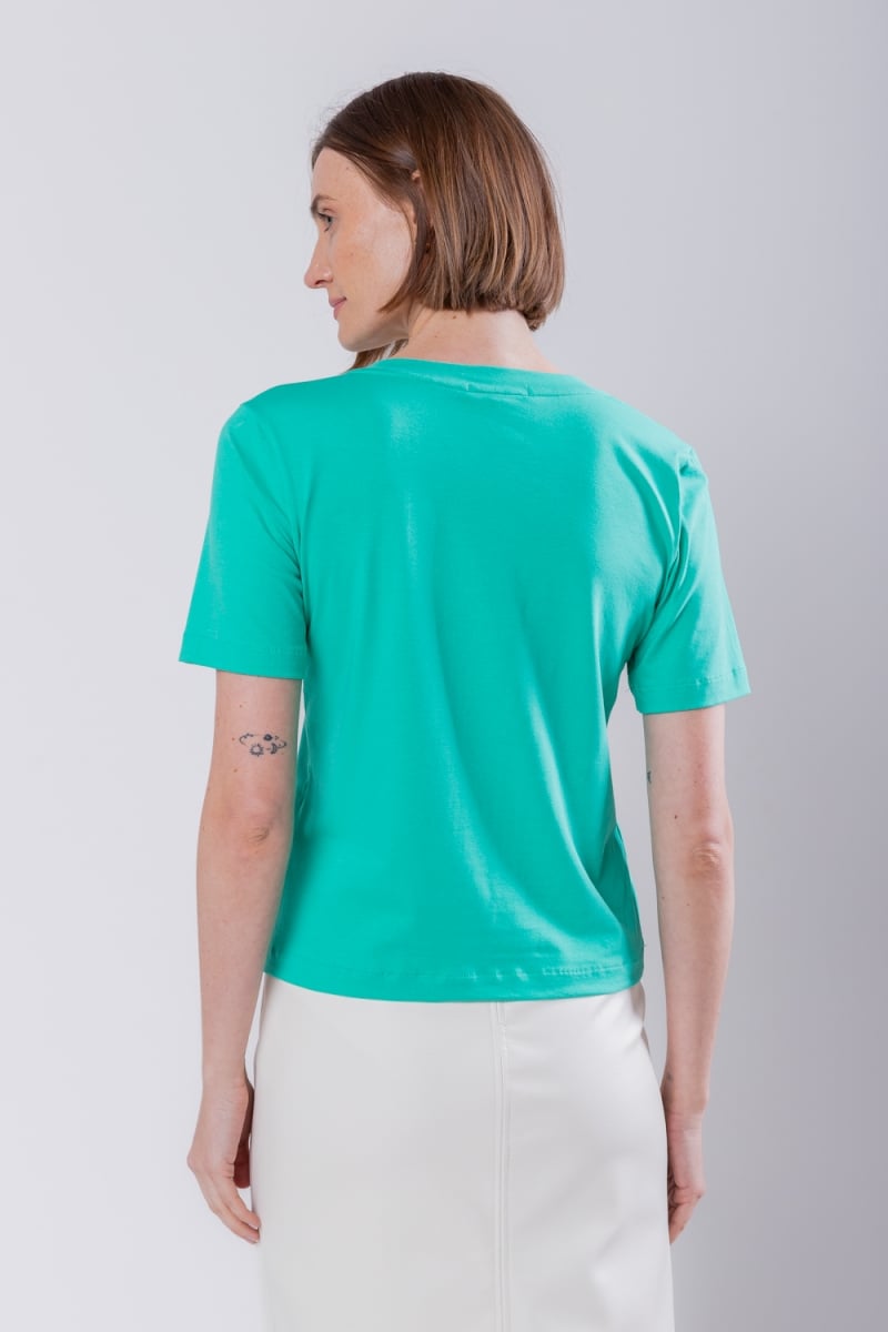 Hidrogênio - BASIC GREEN KNIT BLOUSE - 19734009 Hidrogênio - BASIC GREEN KNIT BLOUSE - 19734009