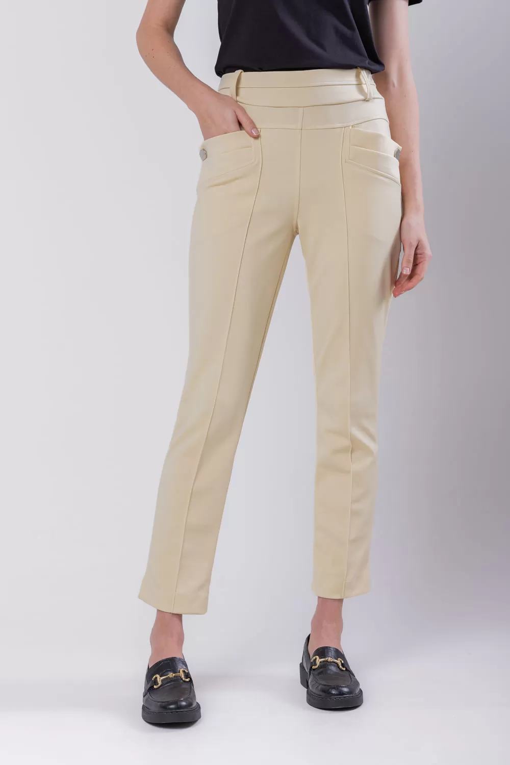 Hidrogênio - CAMILA BEIGE FISHERMAN PANTS - 19510003 Hidrogênio - CAMILA BEIGE FISHERMAN PANTS - 19510003