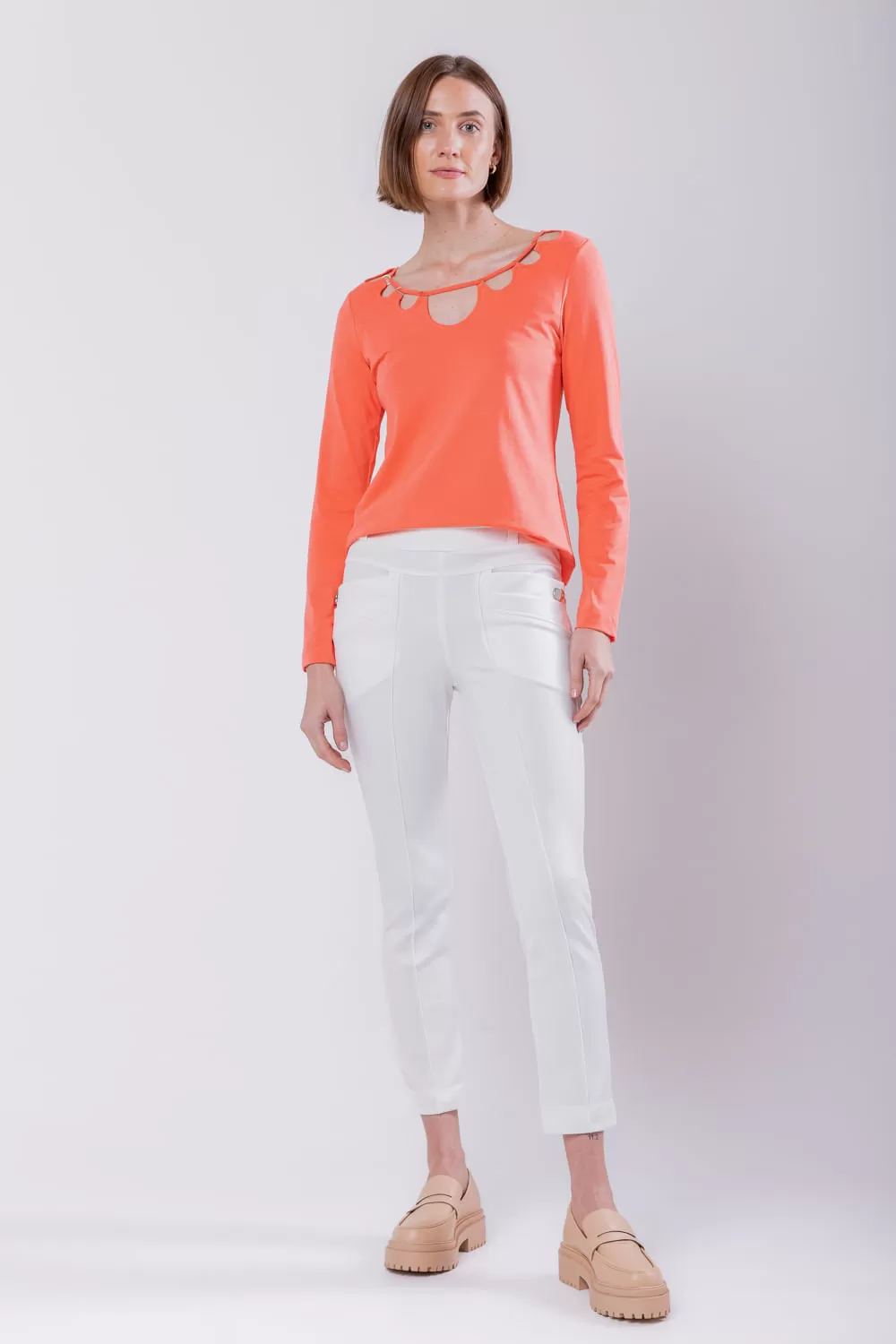Hidrogênio - CAMILA FISHERMAN PANTS OFF WHITE - 19510018 Hidrogênio - CAMILA FISHERMAN PANTS OFF WHITE - 19510018