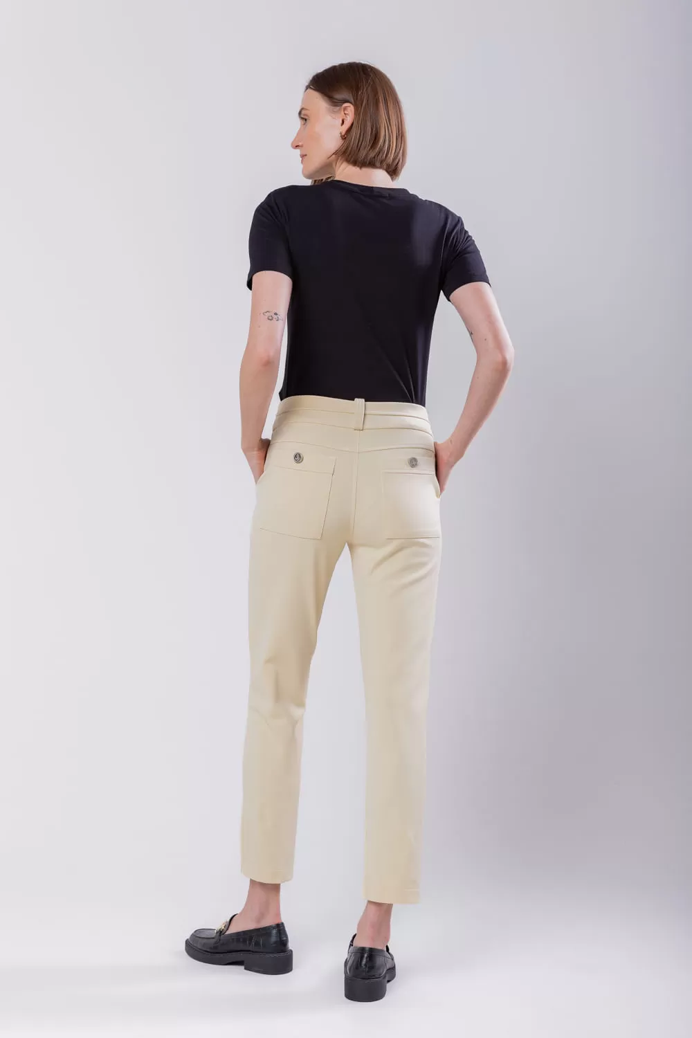Hidrogênio - MICAELLA BEIGE FISHERMAN PANTS - 19616003 Hidrogênio - MICAELLA BEIGE FISHERMAN PANTS - 19616003