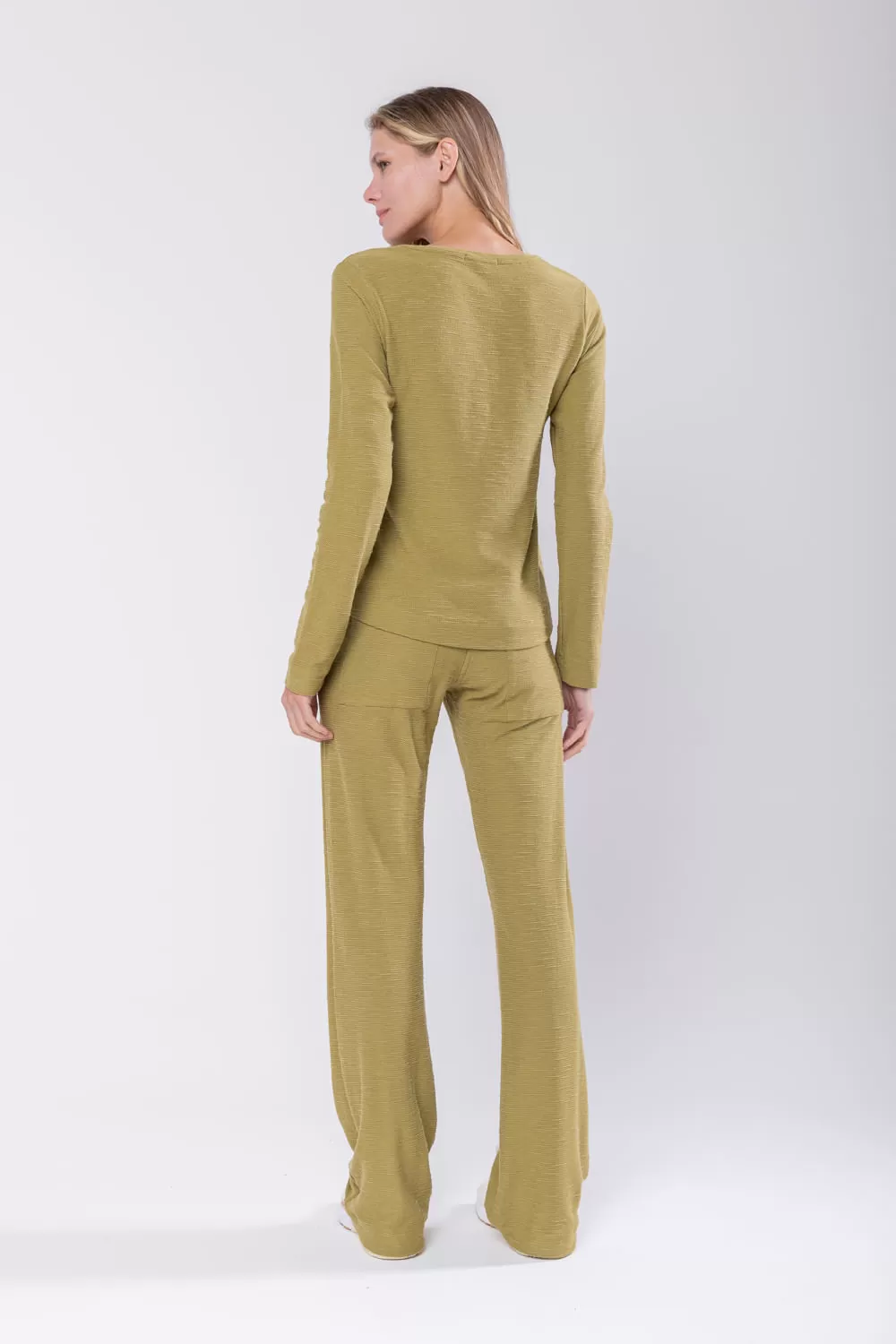 Hidrogênio - GREEN LONG SLEEVE SHOULDER PLEASTED BLOUSE - 19749009 Hidrogênio - GREEN LONG SLEEVE SHOULDER PLEASTED BLOUSE - 19749009