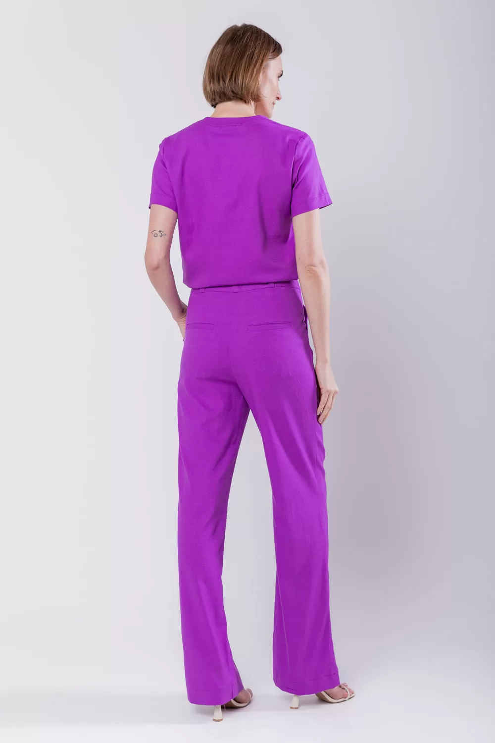 Hidrogênio - MARIA ANTONIA BEAUTYBERRY LINEN STRAIGHT PANTS - 19716501 Hidrogênio - MARIA ANTONIA BEAUTYBERRY LINEN STRAIGHT PANTS - 19716501