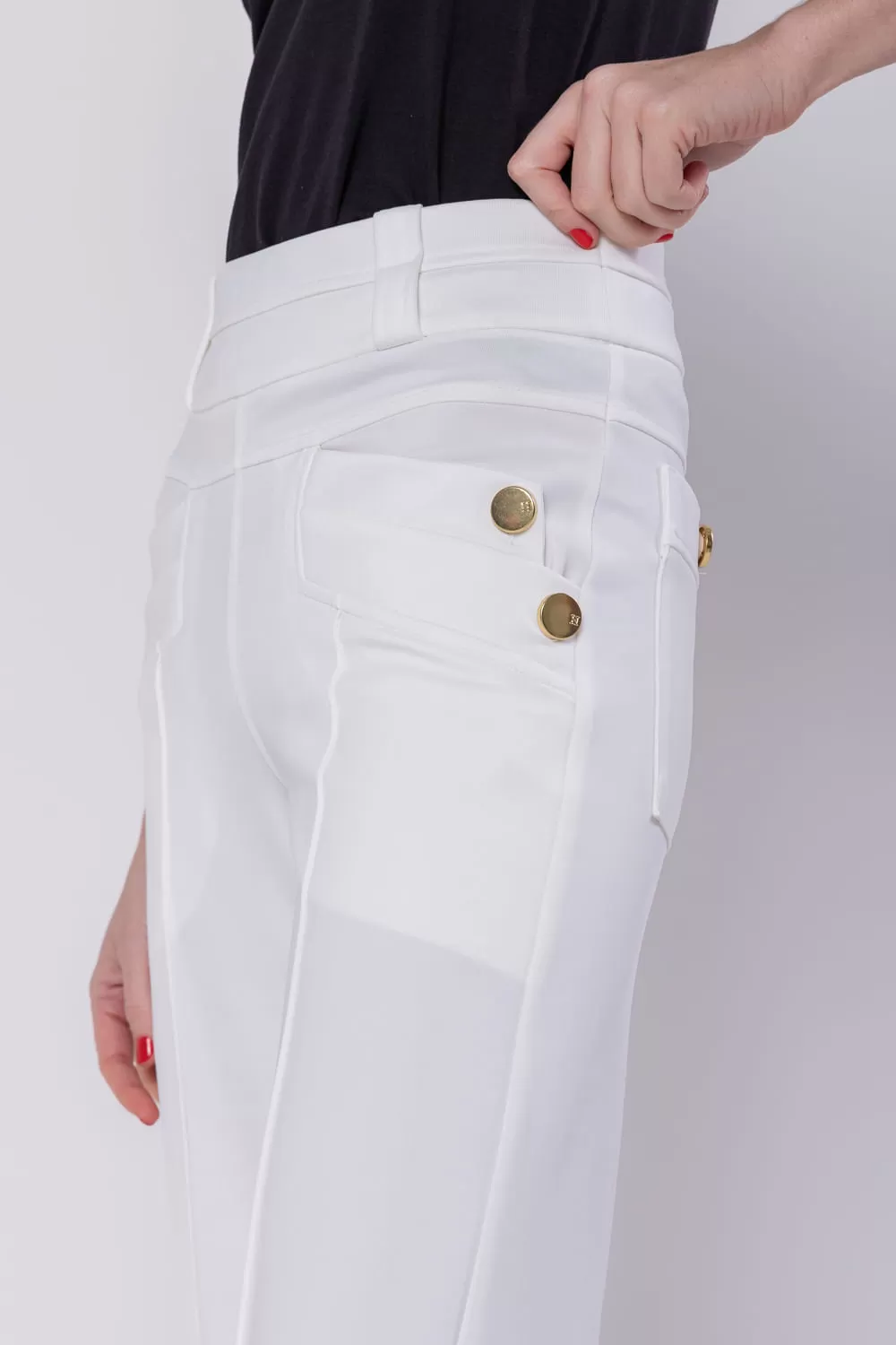 Hidrogênio - MALVINA STRAIGHT PANTS OFF WHITE - 19775018 Hidrogênio - MALVINA STRAIGHT PANTS OFF WHITE - 19775018