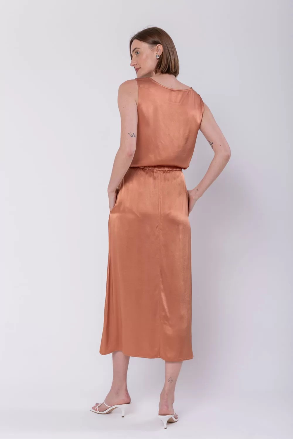 Hidrogênio - STRAIGHT MIDI SKIRT WITH PRALINE POCKET - 19699508 Hidrogênio - STRAIGHT MIDI SKIRT WITH PRALINE POCKET - 19699508