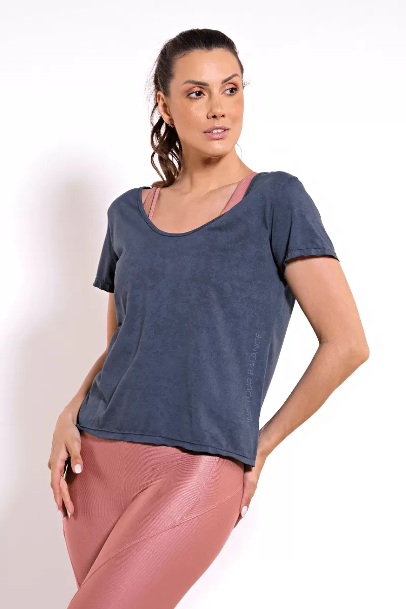 Trilha Verão - Camisa corta Bea - P7600 MALHA LASERWASH