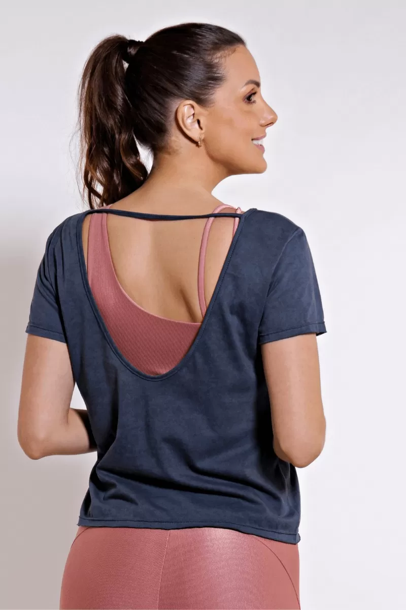 Trilha Verão - Camisa corta Bea - P7600 MALHA LASERWASH