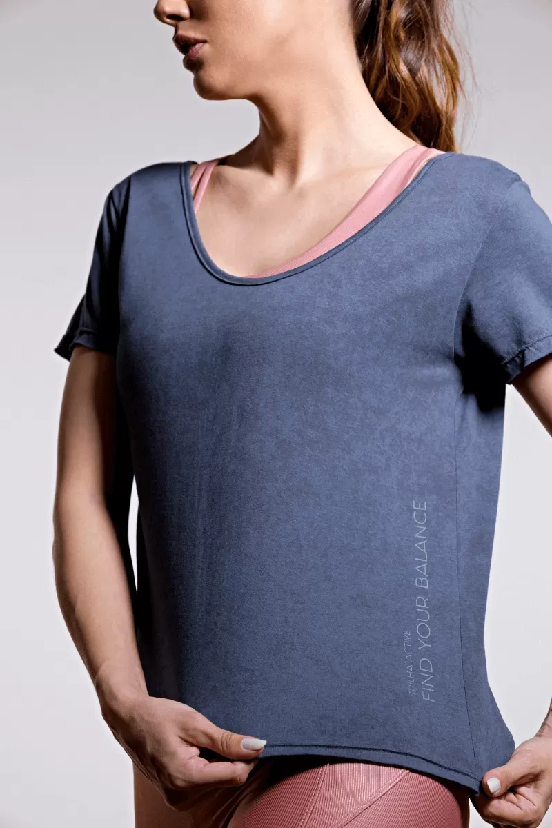 Trilha Verão - Camisa corta Bea - P7600 MALHA LASERWASH