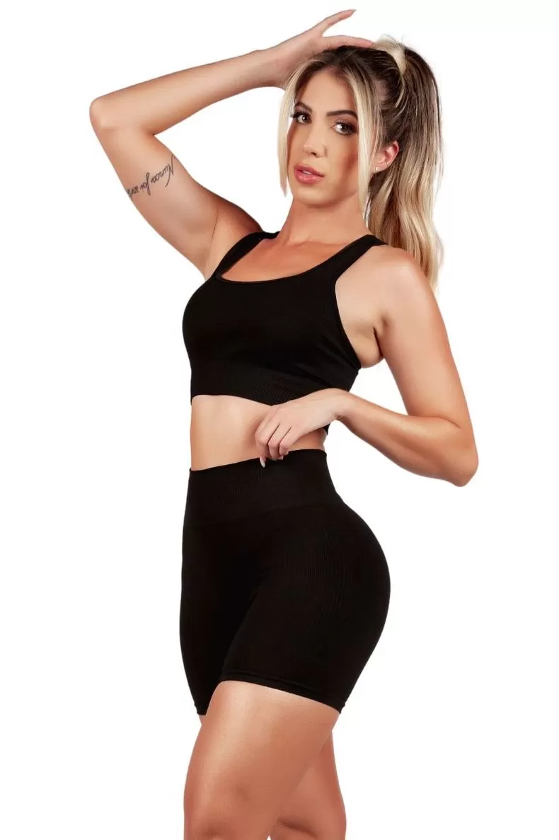 Garotafit - Seamless Australia Top Black - TOB84AG Garotafit - Seamless Australia Top Black - TOB84AG