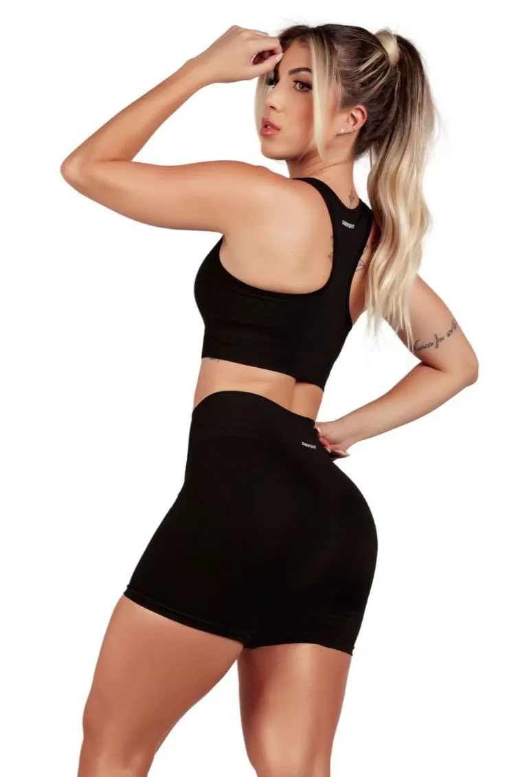 Garotafit - Seamless Australia Top Black - TOB84AG Garotafit - Seamless Australia Top Black - TOB84AG