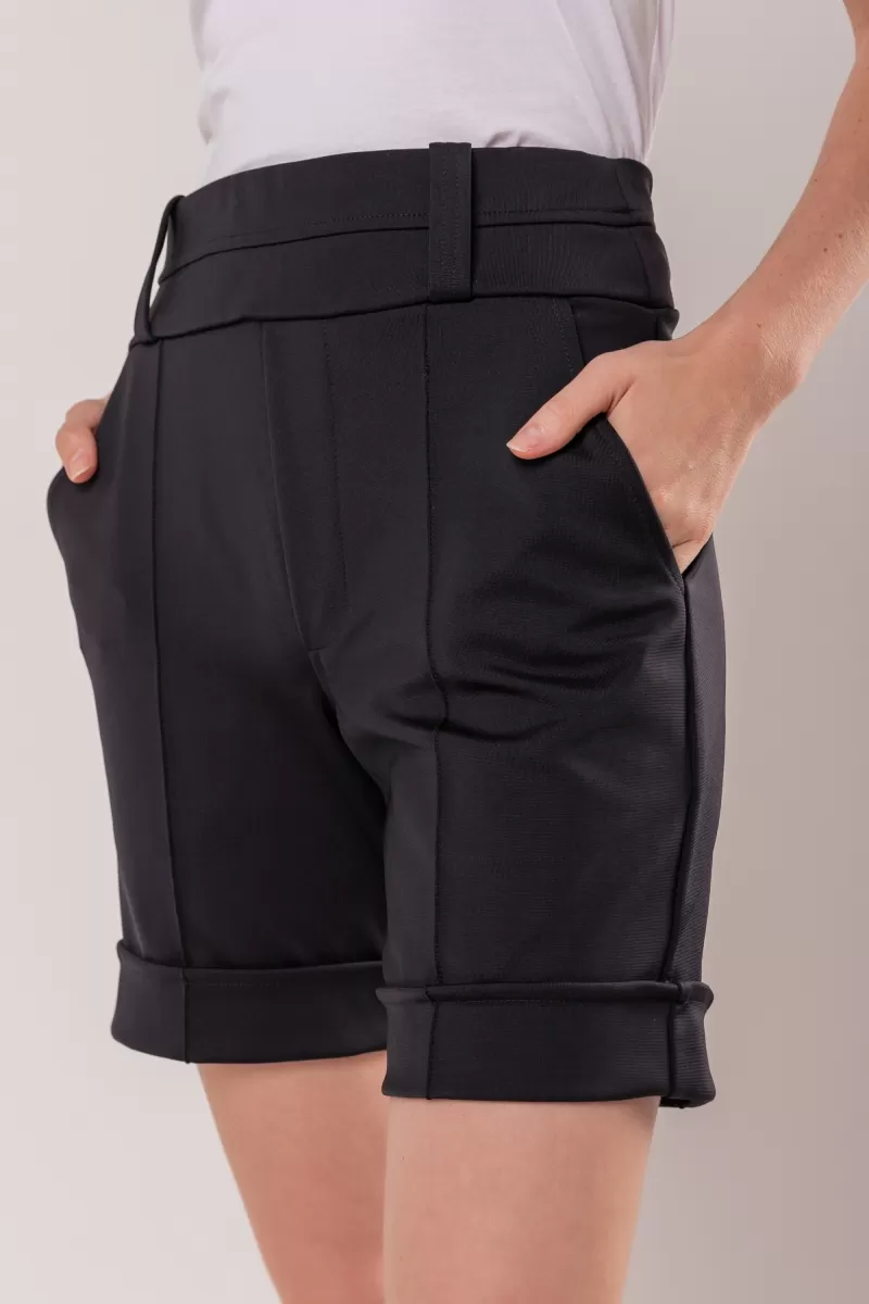 Hidrogênio - TAILORED BERMUDA WITH POCKET AND LAPEL BLACK - 19592 Hidrogênio - TAILORED BERMUDA WITH POCKET AND LAPEL BLACK - 19592