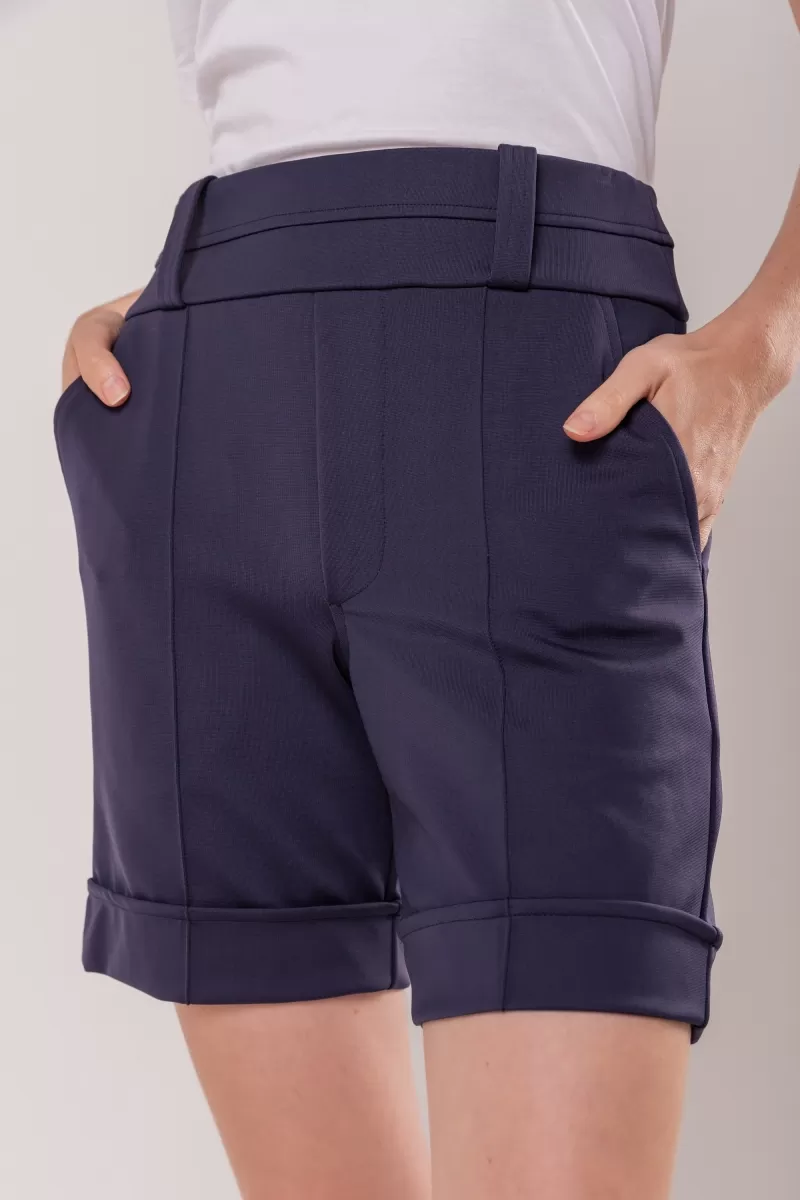 Hidrogênio - TAILORED BERMUDA WITH POCKET AND NAVY LAPEL - 19592 Hidrogênio - TAILORED BERMUDA WITH POCKET AND NAVY LAPEL - 19592