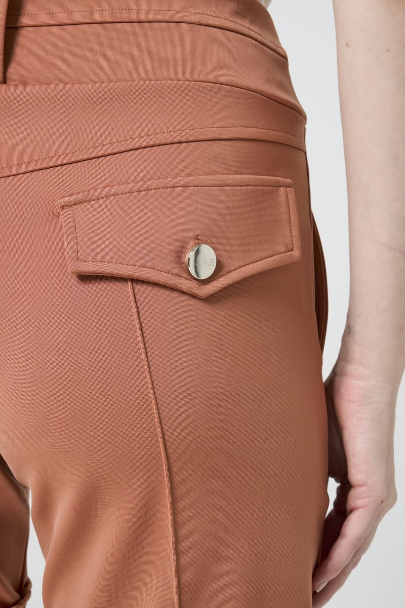 Hidrogênio - TAILORED BERMUDA WITH POCKET AND LAPEL TERRA - 19592