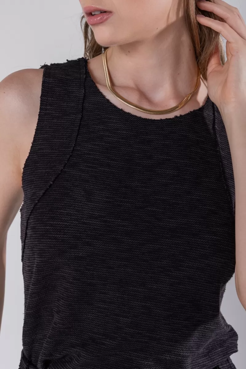 Hidrogênio - BLACK THREAD TANK - 19806001 Hidrogênio - BLACK THREAD TANK - 19806001