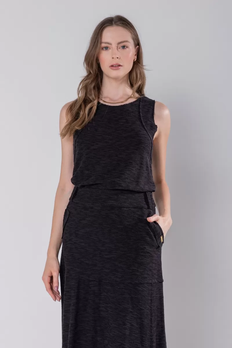 Hidrogênio - BLACK THREAD TANK - 19806001 Hidrogênio - BLACK THREAD TANK - 19806001
