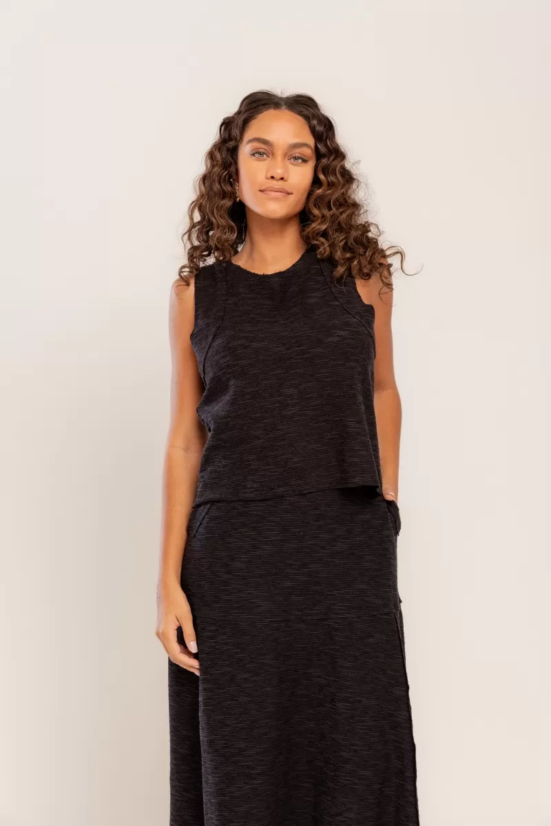 Hidrogênio - BLACK THREAD TANK - 19806001 Hidrogênio - BLACK THREAD TANK - 19806001