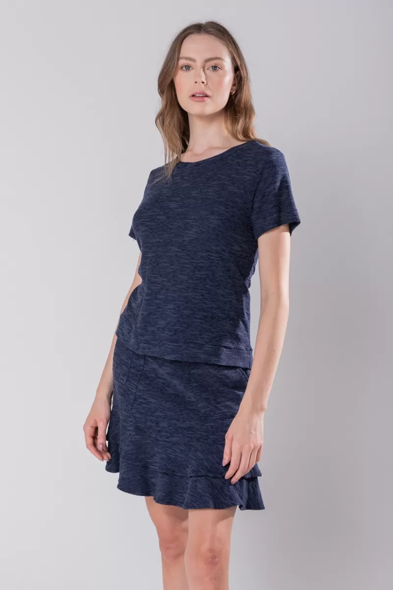 Hidrogênio - NAVY ROUND NECK BLOUSE - 19813 Hidrogênio - NAVY ROUND NECK BLOUSE - 19813