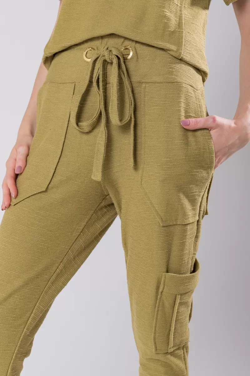 Hidrogênio - MARILENY GREEN JOGGER PANTS - 19757 Hidrogênio - MARILENY GREEN JOGGER PANTS - 19757