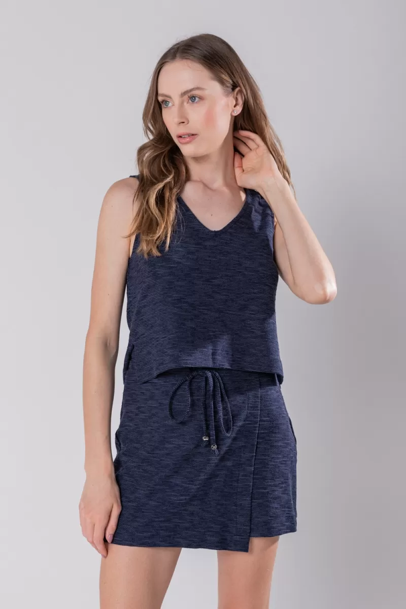 Hidrogênio - NAVY V-NECK TANK - 19811004 Hidrogênio - NAVY V-NECK TANK - 19811004