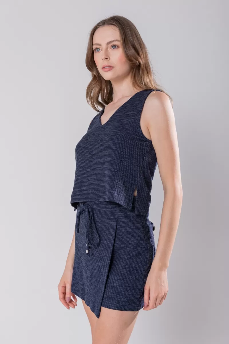 Hidrogênio - NAVY V-NECK TANK - 19811004 Hidrogênio - NAVY V-NECK TANK - 19811004