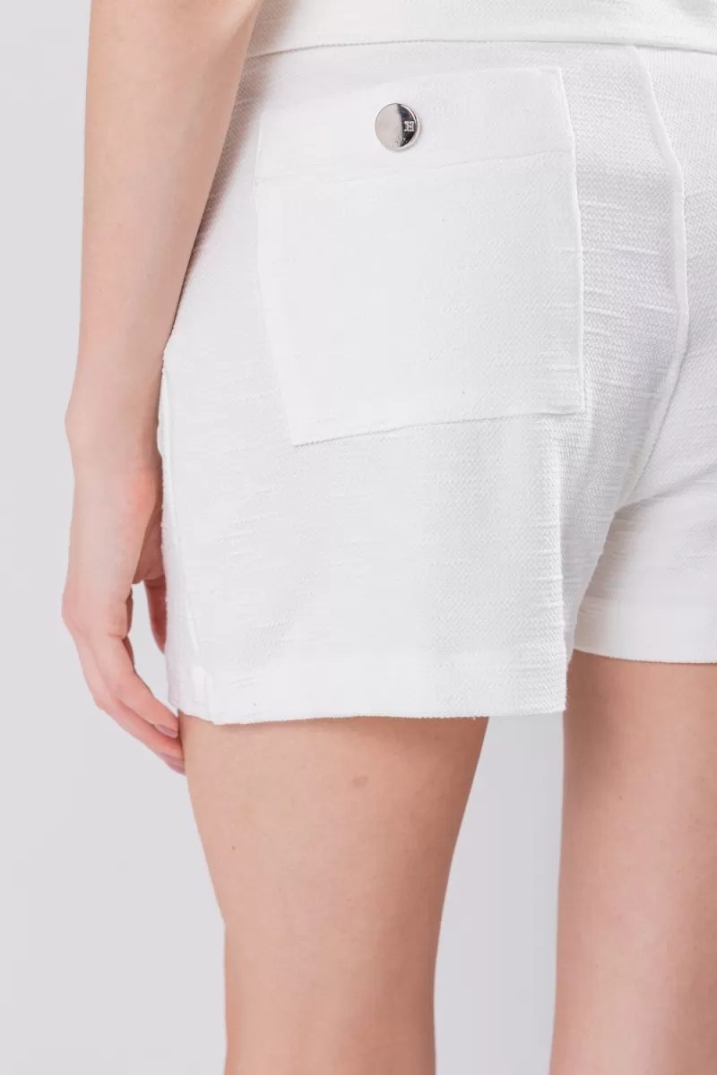 Hidrogênio - SHORTS SKIRT WITH CANALETA OFF WHITE - 19808018 Hidrogênio - SHORTS SKIRT WITH CANALETA OFF WHITE - 19808018
