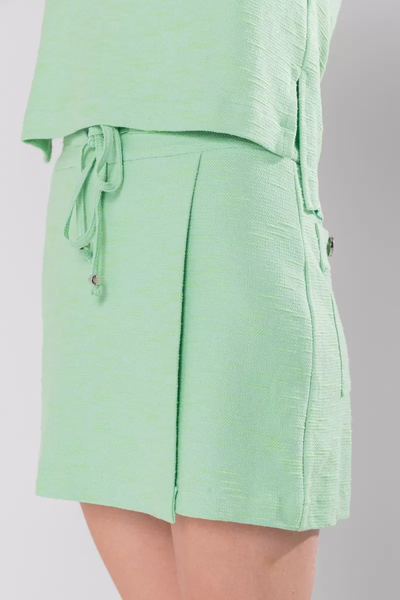 Hidrogênio - SHORTS SKIRT WITH LIGHT GREEN CHANNEL - 19808462 Hidrogênio - SHORTS SKIRT WITH LIGHT GREEN CHANNEL - 19808462