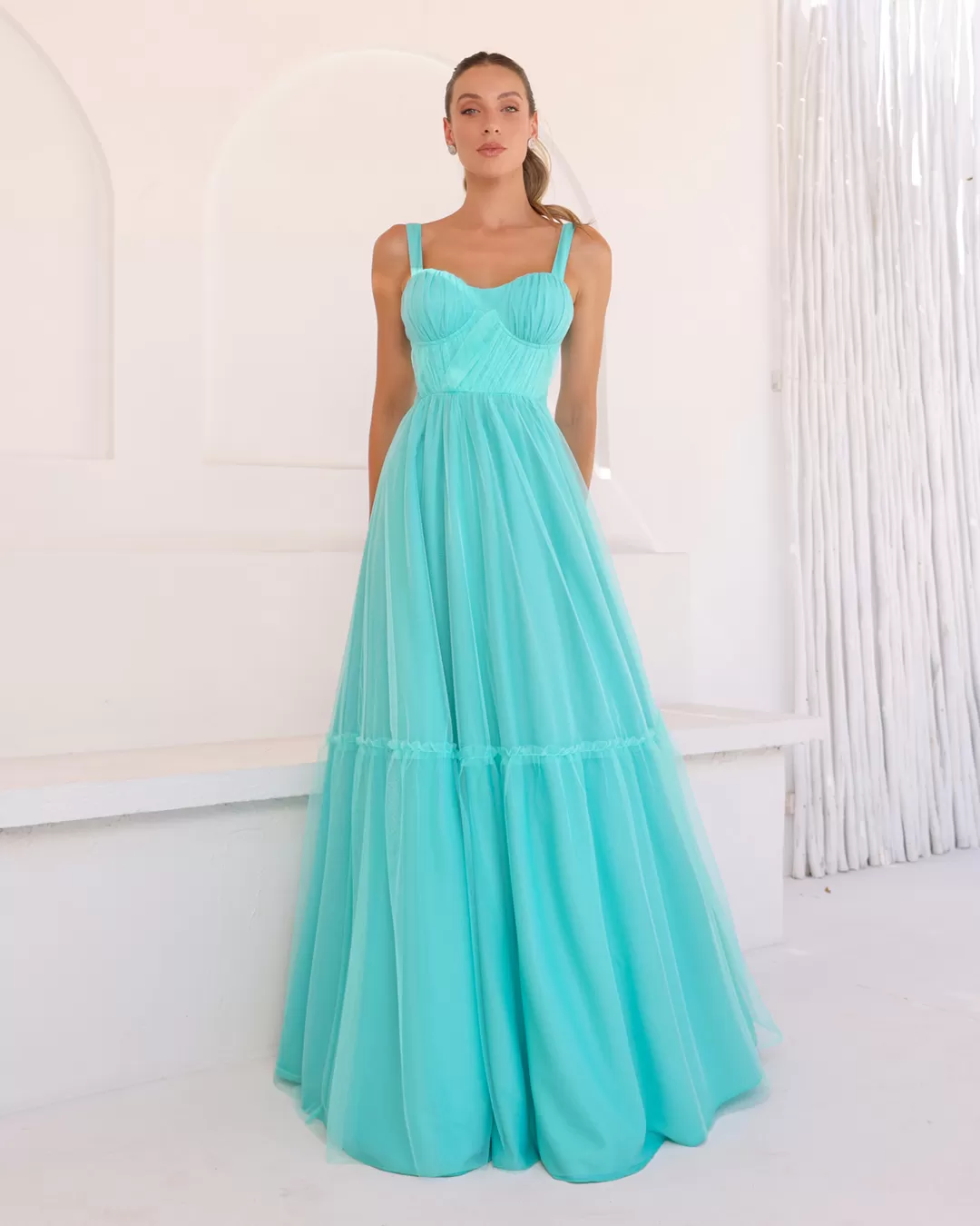 Dot Clothing - Dress Dot Clothing Ruched Bust Blue - 2054AZUL Dot Clothing - Dress Dot Clothing Ruched Bust Blue - 2054AZUL