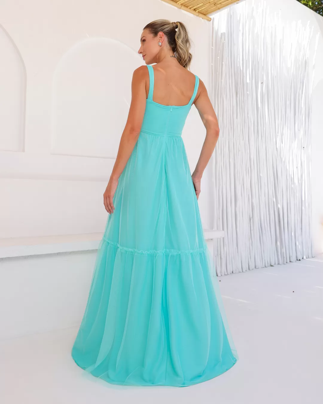 Dot Clothing - Dress Dot Clothing Ruched Bust Blue - 2054AZUL Dot Clothing - Dress Dot Clothing Ruched Bust Blue - 2054AZUL