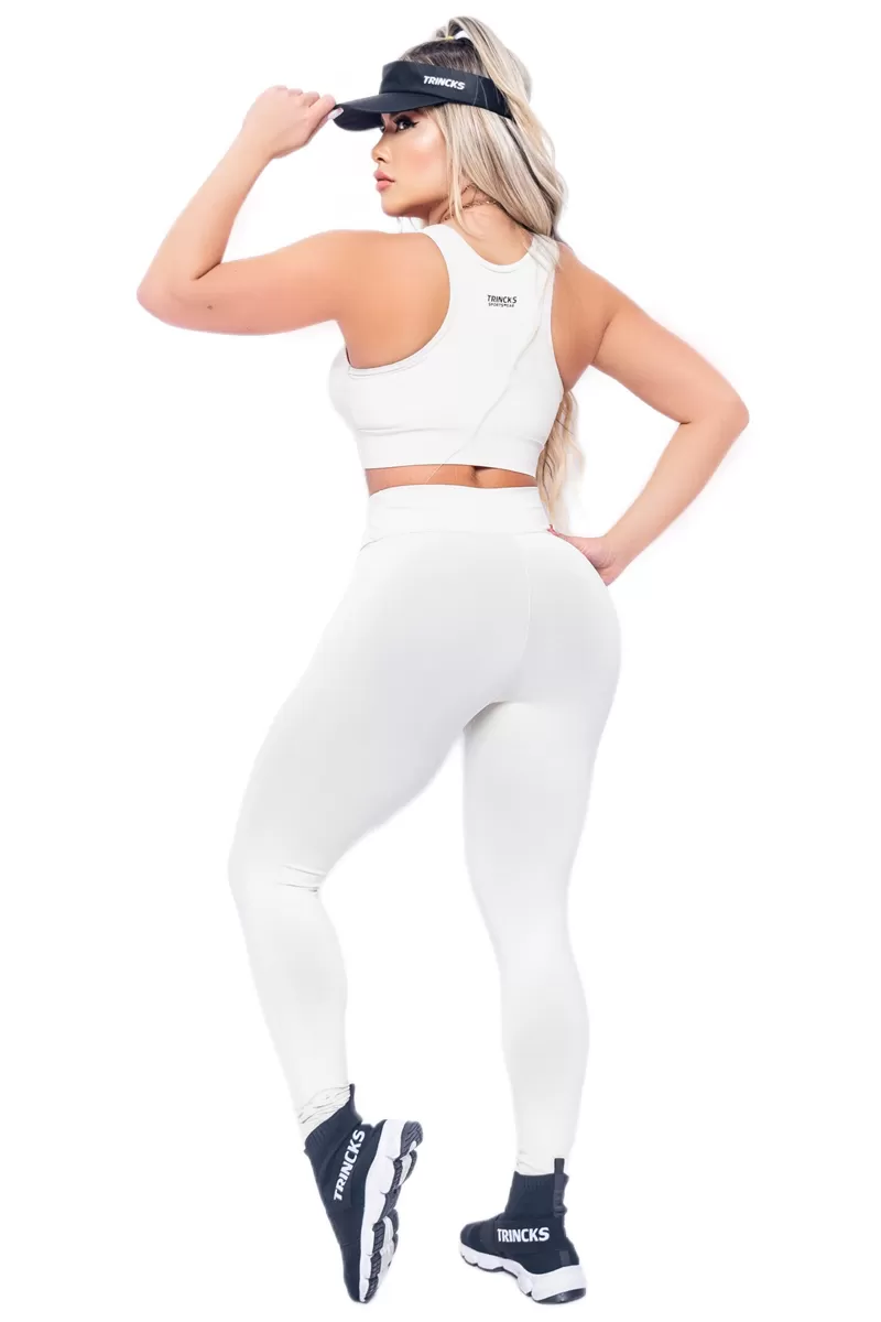 Trincks - Basic Woman Nude Leggings and Top Set - 