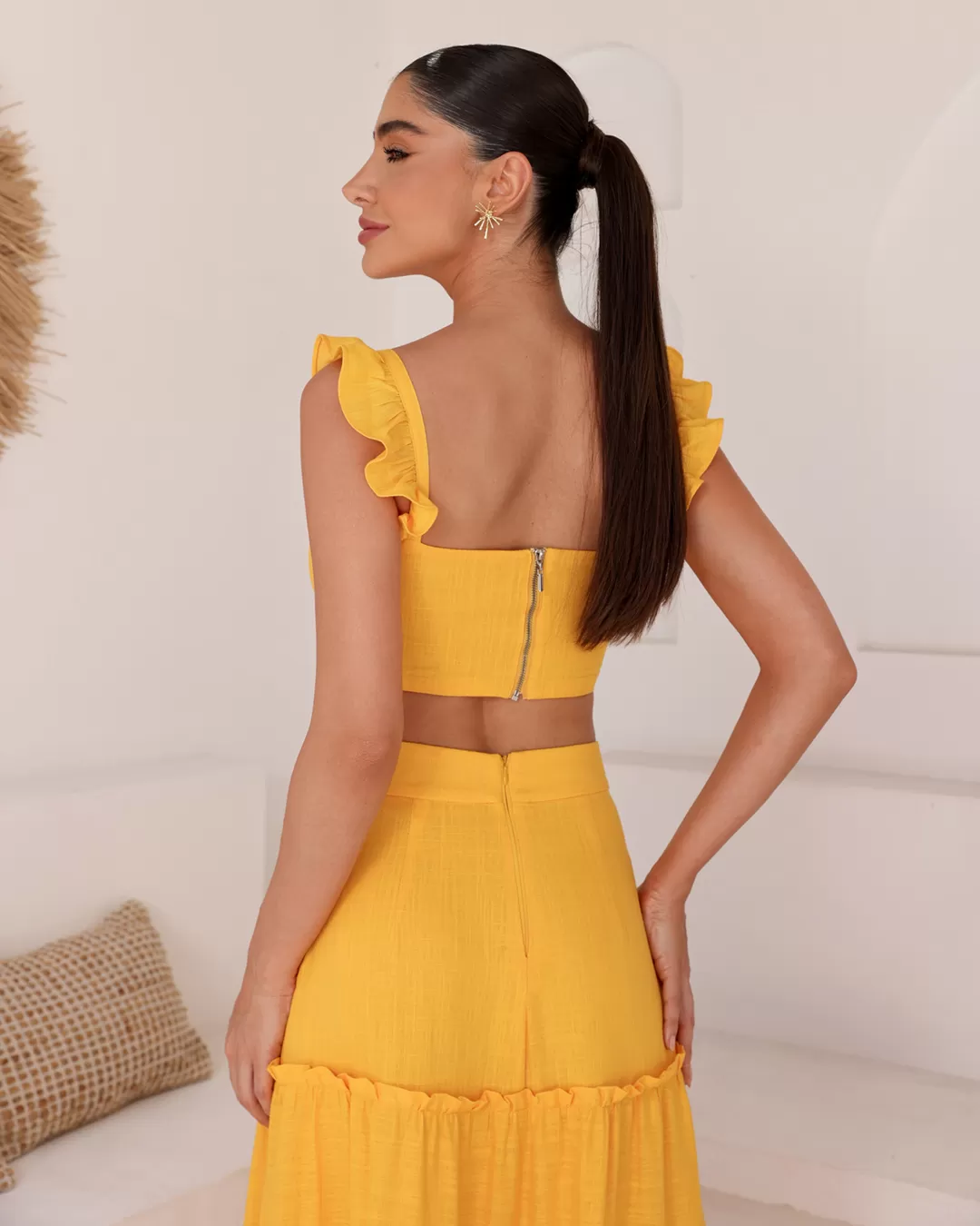 Dot Clothing - Set Dot Clothing Long Skirt Yellow - 2086AMARELO Dot Clothing - Set Dot Clothing Long Skirt Yellow - 2086AMARELO
