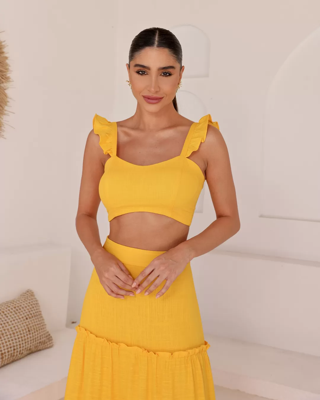 Dot Clothing - Set Dot Clothing Long Skirt Yellow - 2086AMARELO Dot Clothing - Set Dot Clothing Long Skirt Yellow - 2086AMARELO