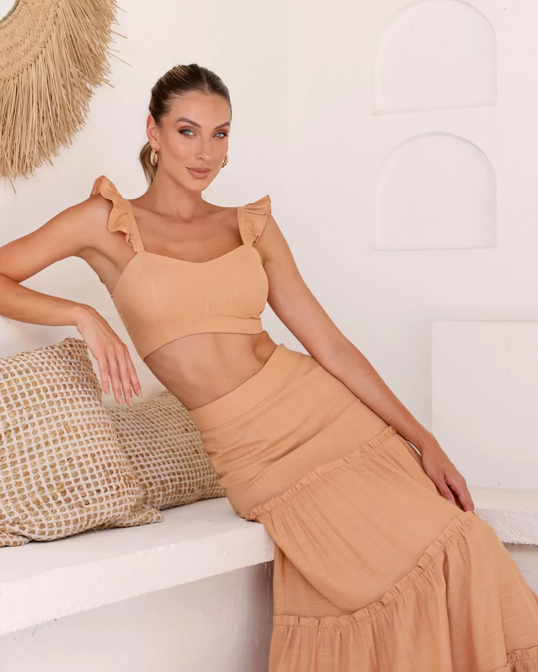 Dot Clothing - Set Dot Clothing Long Skirt Beige - 2086BEGE Dot Clothing - Set Dot Clothing Long Skirt Beige - 2086BEGE