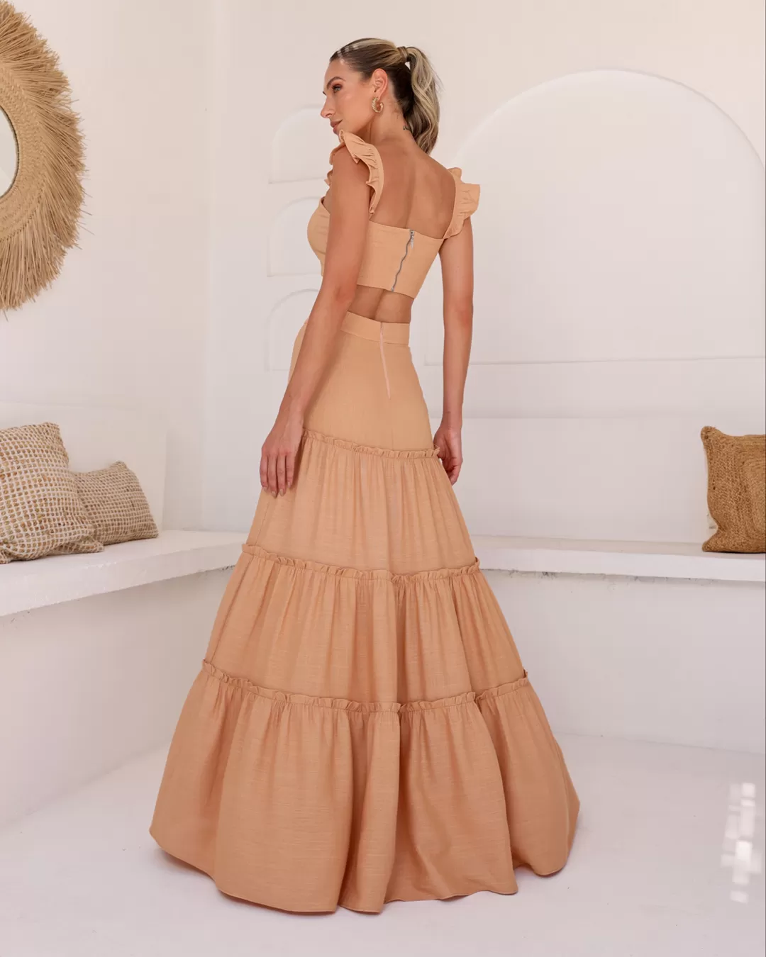 Dot Clothing - Set Dot Clothing Long Skirt Beige - 2086BEGE Dot Clothing - Set Dot Clothing Long Skirt Beige - 2086BEGE