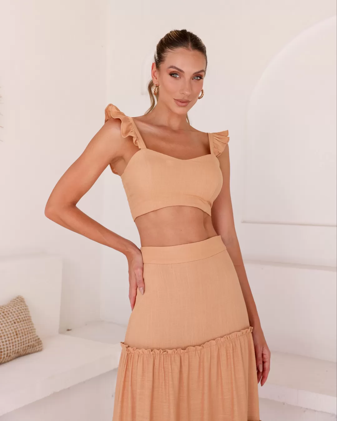 Dot Clothing - Set Dot Clothing Long Skirt Beige - 2086BEGE Dot Clothing - Set Dot Clothing Long Skirt Beige - 2086BEGE