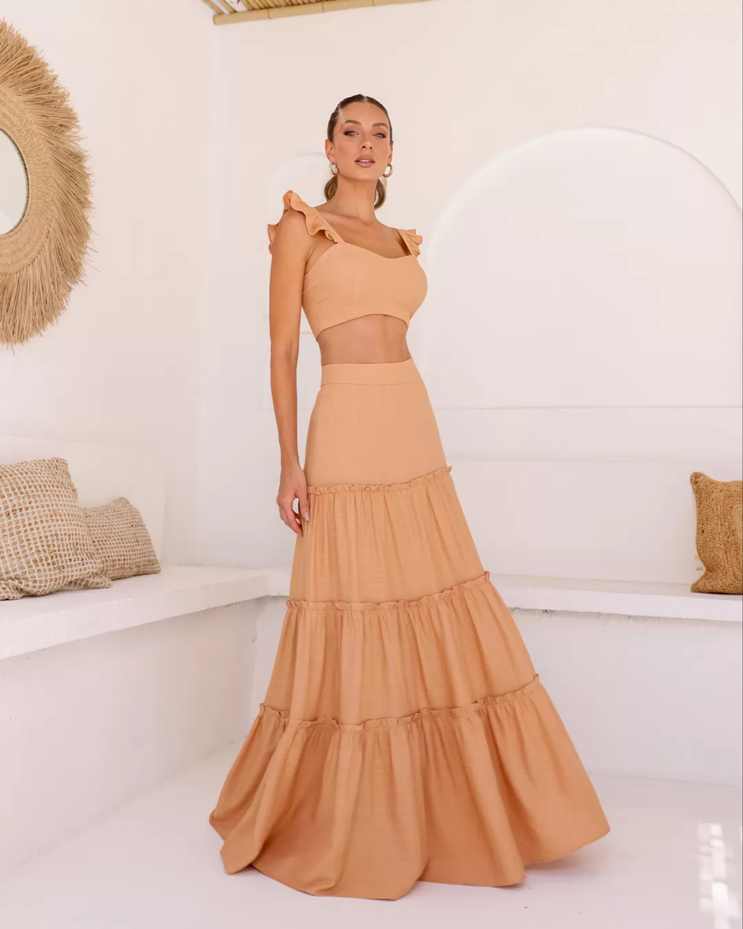 Dot Clothing - Set Dot Clothing Long Skirt Beige - 2086BEGE Dot Clothing - Set Dot Clothing Long Skirt Beige - 2086BEGE