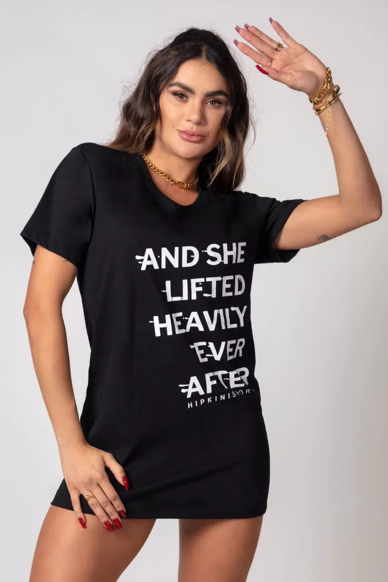 Hipkini - Large T-Shirt Pov: Gym Summer Black with Silk - 33330237 Hipkini - Large T-Shirt Pov: Gym Summer Black with Silk - 33330237