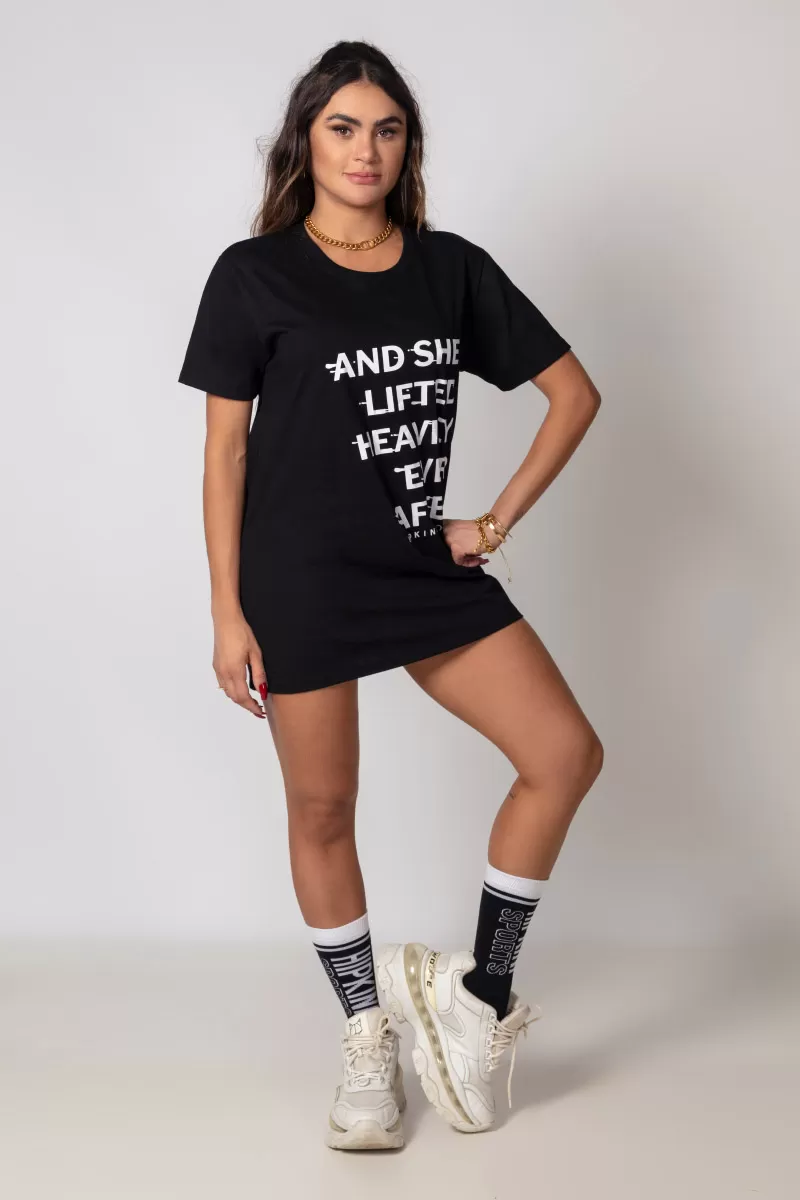 Hipkini - Large T-Shirt Pov: Gym Summer Black with Silk - 33330237 Hipkini - Large T-Shirt Pov: Gym Summer Black with Silk - 33330237