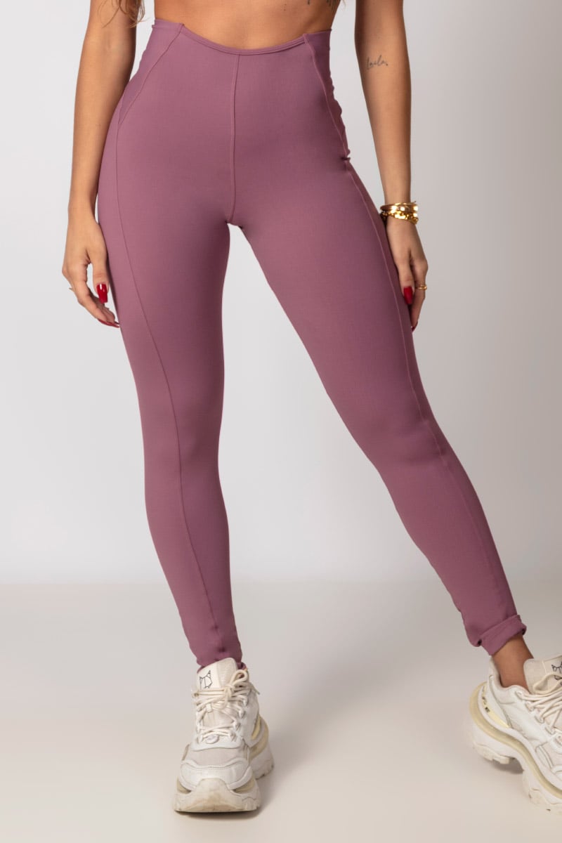 Hipkini - Pov Leggings: Gym Summer Old Rose with Silk - 33330239