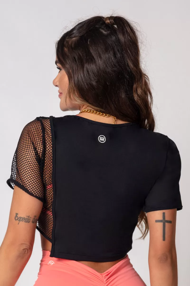 Hipkini - Pov Shirt: Gym Summer Black with mesh - 33330225
