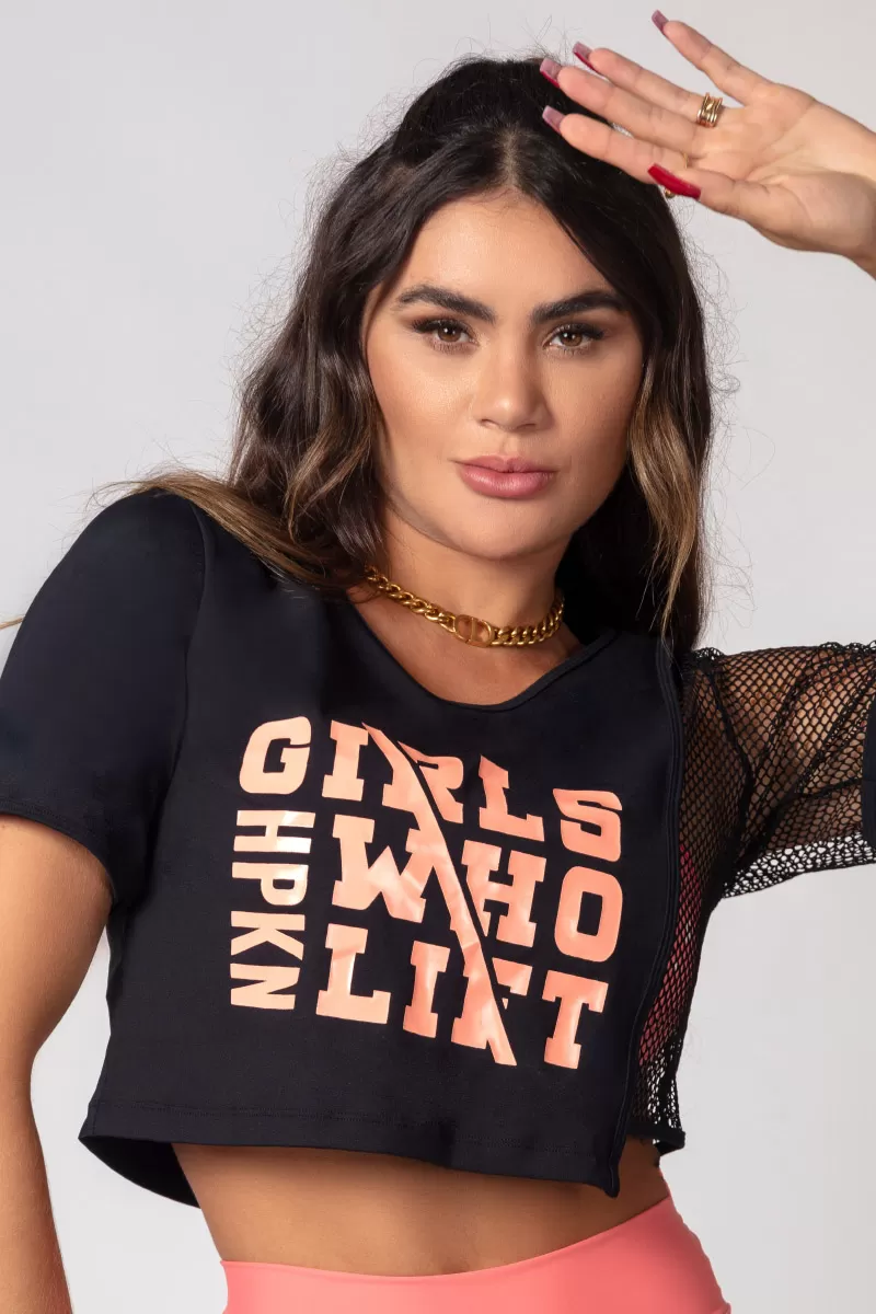 Hipkini - Pov Shirt: Gym Summer Black with mesh - 33330225