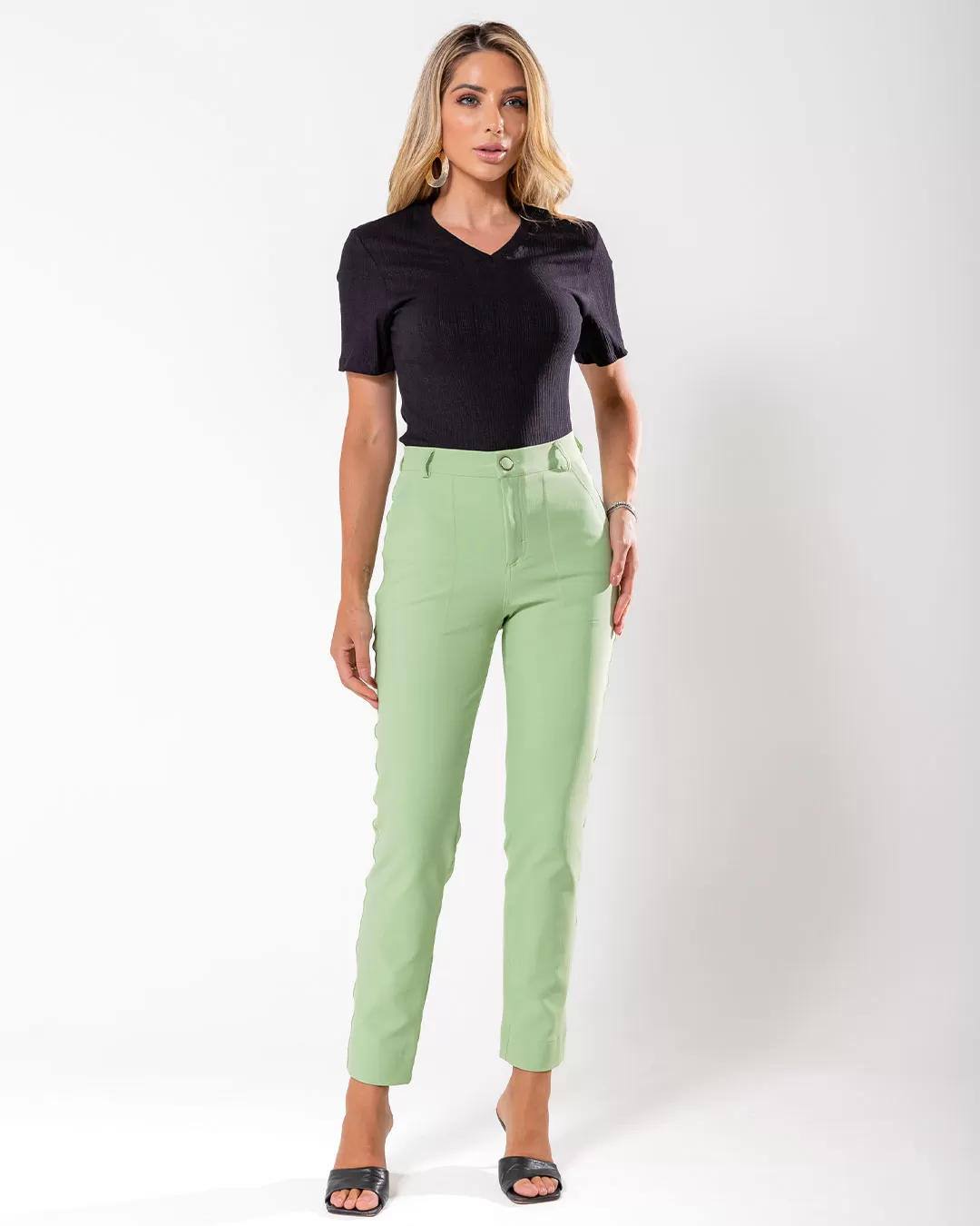 Miss Misses - Pants Miss Misses Tailoring With Pockets Green - 54068023 Miss Misses - Pants Miss Misses Tailoring With Pockets Green - 54068023