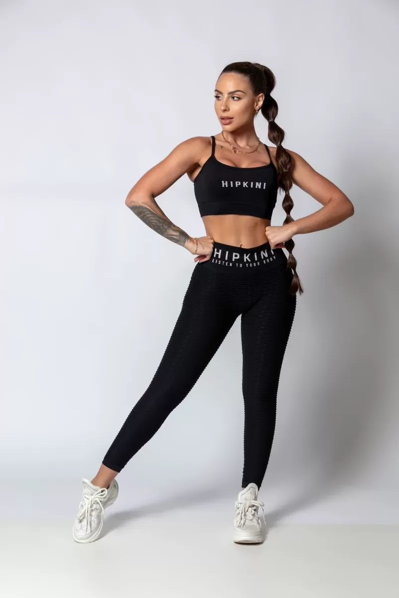 Hipkini - Legging Pov: Gym Summer Seamless Black Brocade - 33330153