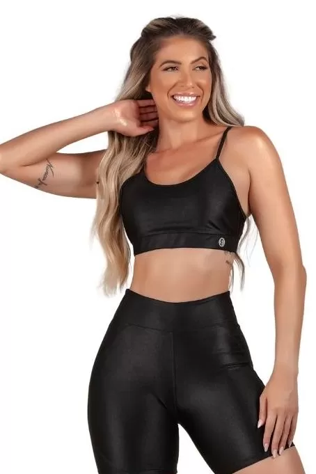 Garotafit - Black Ethiopia Top - TOB78AG Garotafit - Black Ethiopia Top - TOB78AG